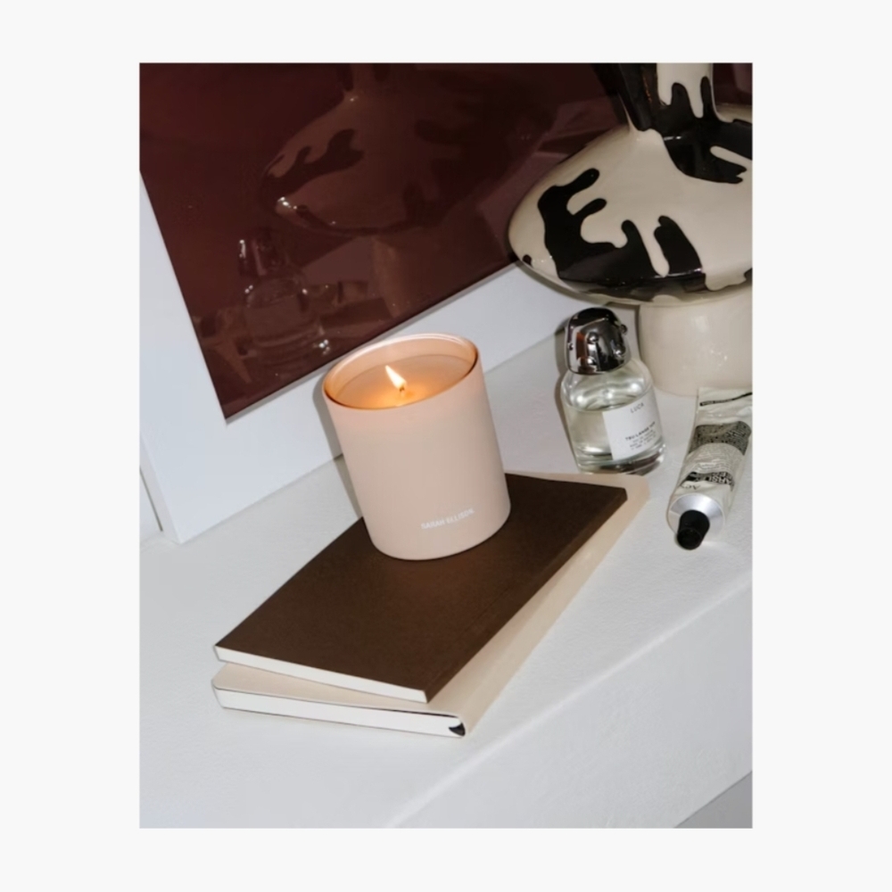 SOLD New in Box "Sunset Bonfire" Luxury Scented Candle by Sarah Ellison